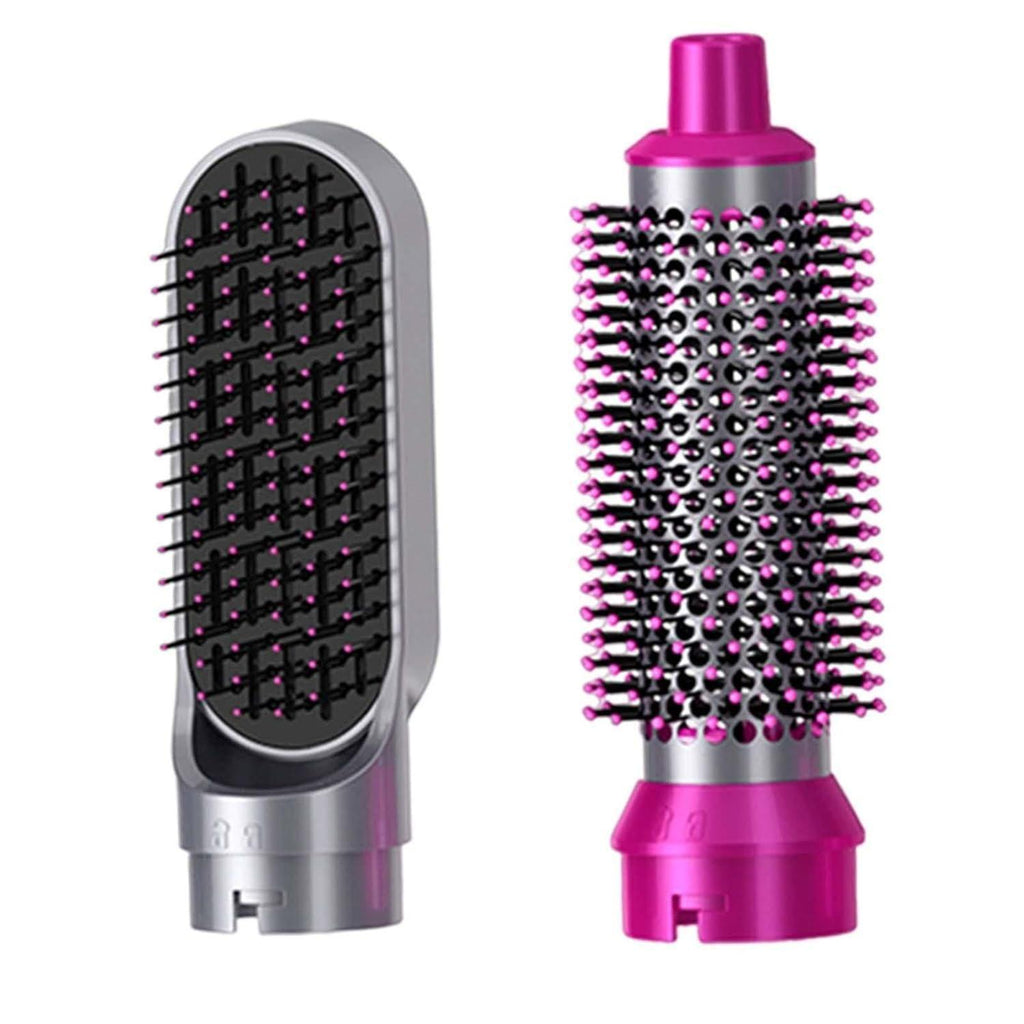 LuxeAir Pro™ Grey & Pink 5-in-1 Hair Styler & Hot Air Brush Dryer