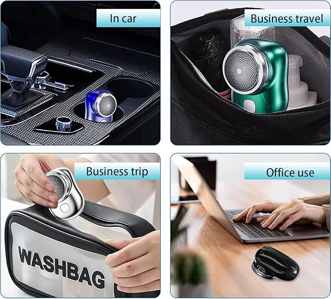 MiniShave Pro™ USB Type-C Portable Electric Shaver for Men | Pocket Razor