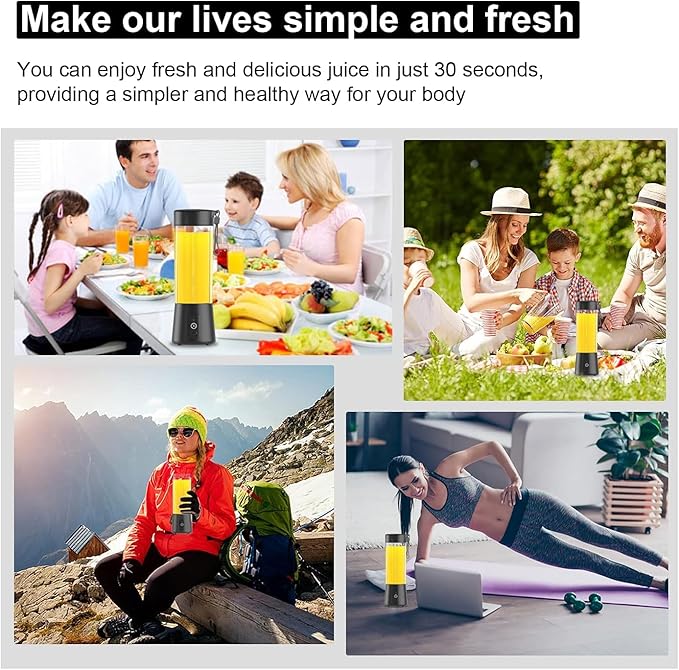 Electric Juice Maker Bottle for Travel, Gym & Office | Random Color