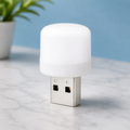 USB Mini Night Light – Portable Soft White LED Lamp