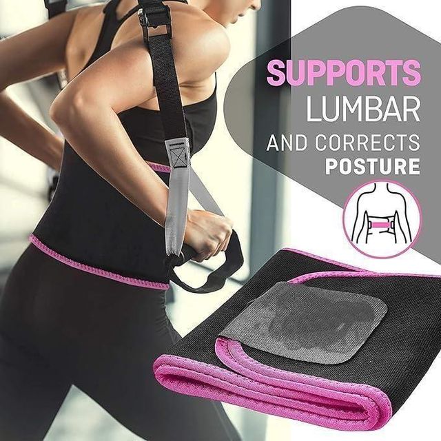 Premium Adjustable Waist Trimmer Belt (Pack of 2) | Sweat Belt for Men & Women