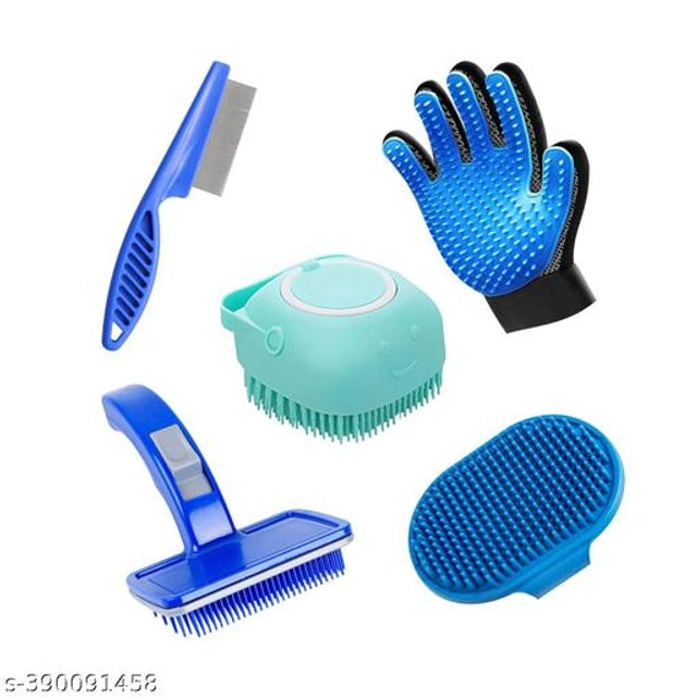 5-in-1 Pet Grooming Kit for Dogs & Cats | Complete Home Grooming Set