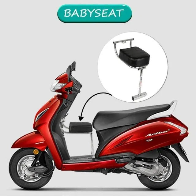 Portable Child Riding Seat for Two Wheelers