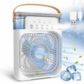 Portable Mini Air Cooler Fan with LED Light | USB Room Cooling Mist Fan