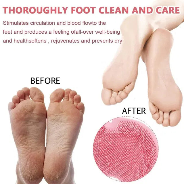Silicone Multi-Use Bath & Foot Scrubber | Soft Exfoliating Cleaning Brush