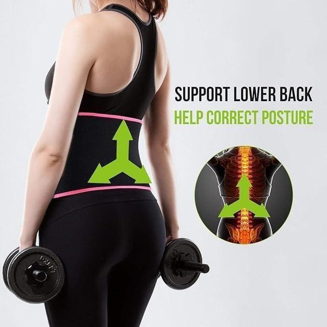 Premium Adjustable Waist Trimmer Belt (Pack of 2) | Sweat Belt for Men & Women